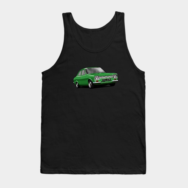 Ford Escort Mk 1 in modena green Tank Top by candcretro